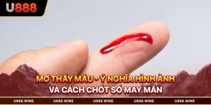 mơ thấy máu